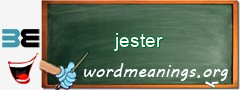 WordMeaning blackboard for jester